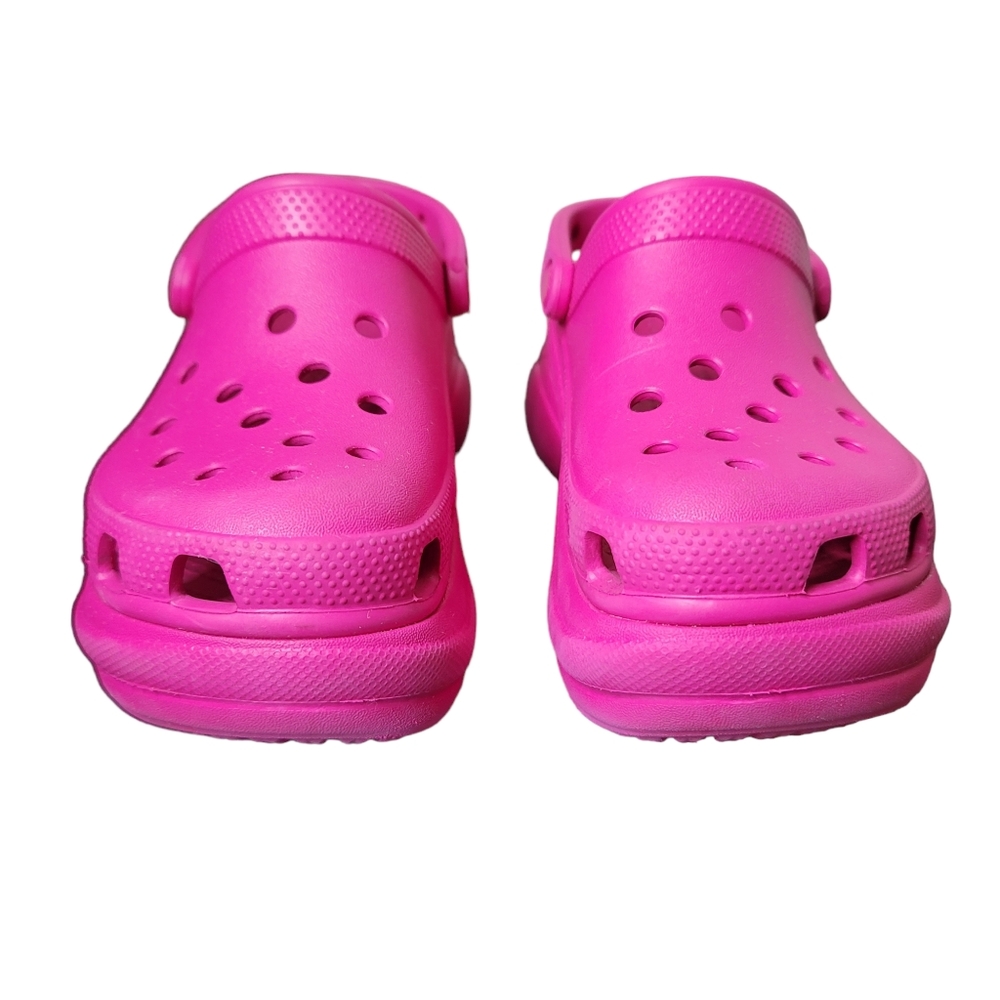 CROCS pink classic bae chunky platform clogs
